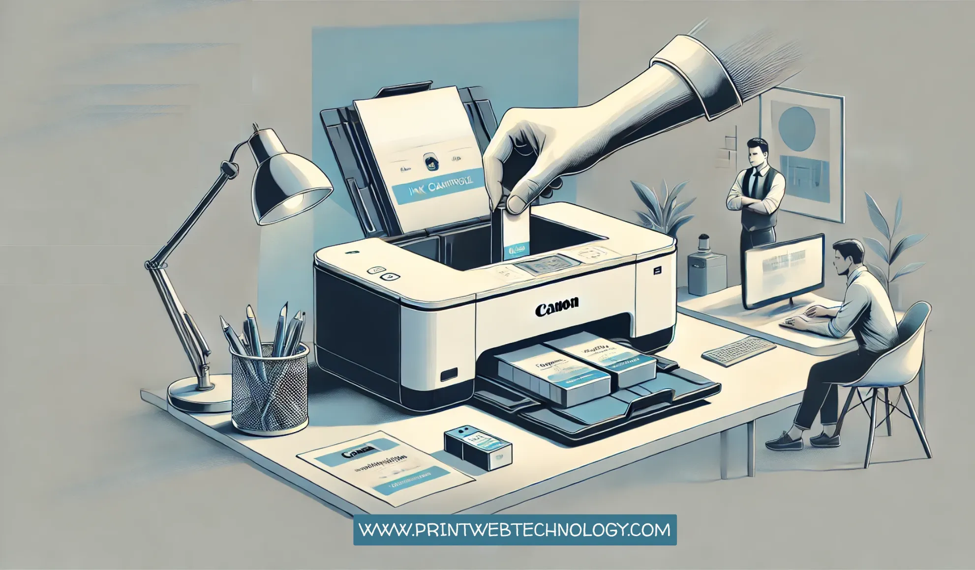 How to Insert an Ink Cartridge in a Canon Printer